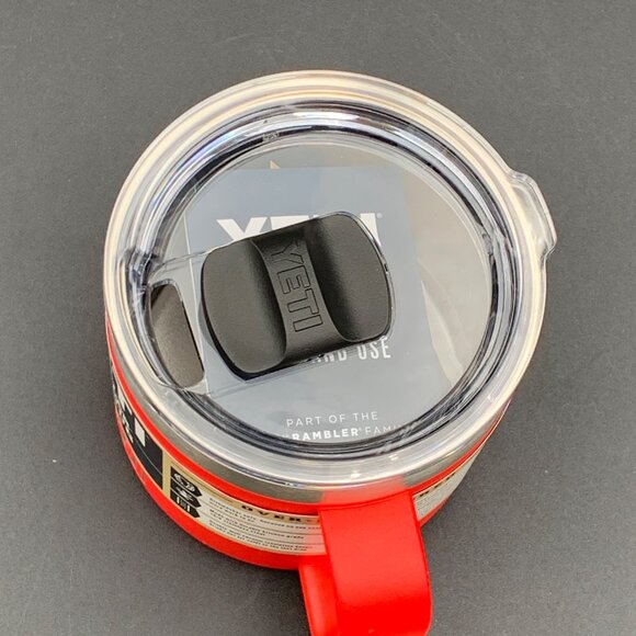 Yeti Rambler 14oz Mug MagSlider Lid Rescue Red Stainless Steel Small Dent READ - Picture 7 of 9